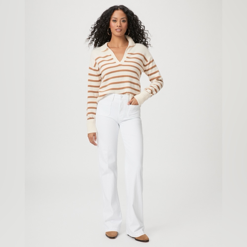 Leenah Patch Pockets White Jeans, size 26 - NWT